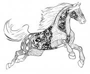 Coloriage cheval adulte par selah works