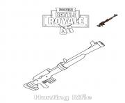 Coloriage Hunting Rifle Fortnite