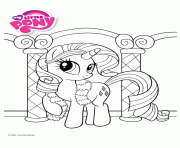 Coloriage rarity my little pony