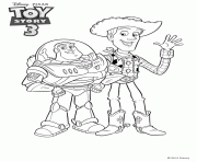 Coloriage toy story 3 buzz woody