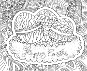 Coloriage adulte paques pattern easter