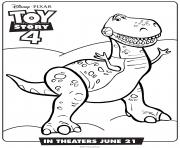 Coloriage Toy Story 4 Rex