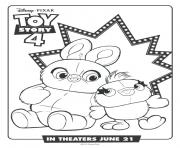 Coloriage bunny and ducky toy story 4