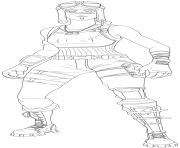 Coloriage renegade raider fortnite skin hd