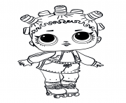 Coloriage lol surprise doll roller sk8er