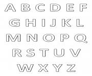 Coloriage abecedaire alphabet et lettres francais