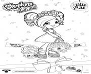 Coloriage Shopkins Shoppies sweet Petal Cupcake Rosie Bloom