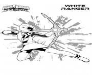 Coloriage Hayley white Ranger Power