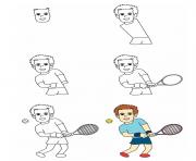 Coloriage comment dessiner andy murray