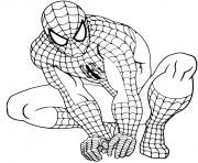Coloriage Spider Man Fictional Superhero