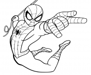 Coloriage Spiderman in Comic Book Amazing Fantasy