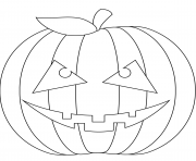 Coloriage Halloween Citrouille à Imprimer Dessin Sur