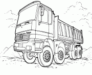 Coloriage Mercedes camion