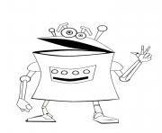 Coloriage robot similaire android