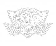 Coloriage dallas mavericks logo nba sport