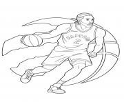 Coloriage Kawhi Leonard Raptors Toronto