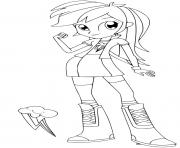 Coloriage Equestria Girls Rainbow Dash