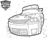 Coloriage Transformers Rescue Bots Police Car