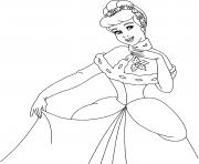 Coloriage Cinderella posing
