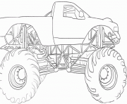 Coloriage auto 4x4 de course