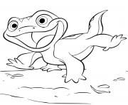 Coloriage Lizard Bruni de Reine des Neiges 2