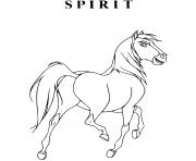 Coloriage spirit cheval retrouve les siens