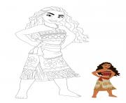 Coloriage Princesse Moana