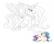 Coloriage Princesse Celestia