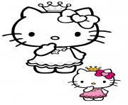 Coloriage Hello Kitty Princesse