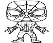 Coloriage funko pop marvel spiderman