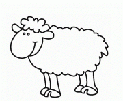 Coloriage mouton facile