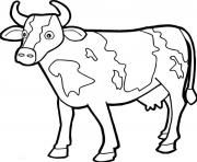 Coloriage Boeuf Dessin Vache A Imprimer