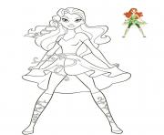 Coloriage Dc Super Hero Girl Dessin Fille A Imprimer