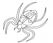 Coloriage araignee spiderman