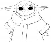 Coloriage Bebe Yoda Dessin Bebe Yoda Sur Coloriage Info