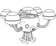 Coloriage octocapsule de octonauts