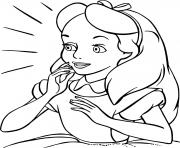 Coloriage princesse alice surprise