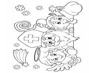 Coloriage saint nicolas pere noel