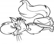 Coloriage carlota chat horseland