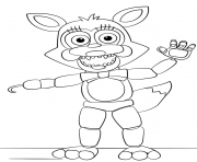 Coloriage mangle from five nights at freddys