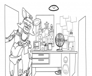 Coloriage five nights at freddy house five nights at freddys fnaf coloring pages