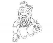 Coloriage five nights at freddys fnaf 2 birthday coloring pages