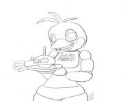 Coloriage five nights at freddys fnaf 2 party coloring pages