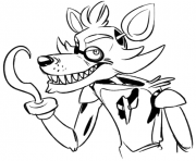 Coloriage foxy five nights at freddys fnaf coloring pages