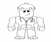 Coloriage roblox doing construction