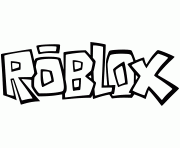 Coloriage roblox logo fun