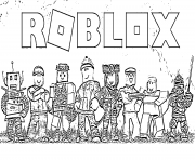 Coloriage Roblox Team