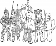 Coloriage roblox spot harperCollins