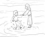 Coloriage Walking on Water Matthew 14_22 33_03