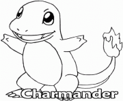 Coloriage pokemon 004 Charmander